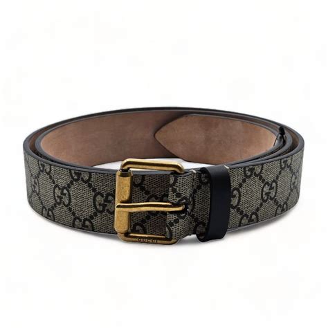 434520 gucci belt|Gucci Belt Supreme Kingsnake Brown in Canvas with Gold.